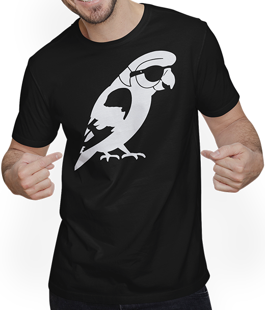 Produktbild von T-Shirt mit Mann Lustiger Vogel mit Sonnenbrille Cool Bourke's Sittich