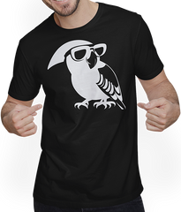 Produktbild von T-Shirt mit Mann Lustiger Vogel mit Sonnenbrille Cool Bourke's Sittich