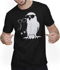Produktbild von T-Shirt mit Mann Lustiger Vogel mit Sonnenbrille Cool Bourke's Sittich