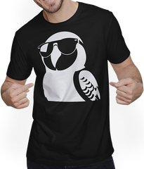 Produktbild von T-Shirt mit Mann Lustiger Vogel mit Sonnenbrille Cool Bourke's Sittich
