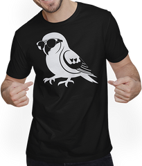 Produktbild von T-Shirt mit Mann Lustiger Vogel mit Sonnenbrille Cool Bourke's Sittich