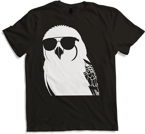 Produktbild von T-Shirt Lustiger Vogel mit Sonnenbrille Cool Bourke's Sittich