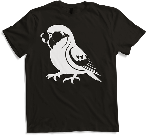 Produktbild von T-Shirt Lustiger Vogel mit Sonnenbrille Cool Bourke's Sittich