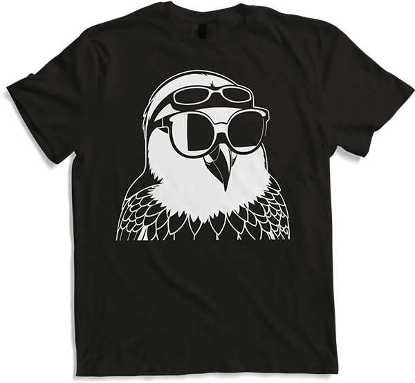 Produktbild von T-Shirt Lustiger Vogel mit Sonnenbrille Cool Bourke's Sittich