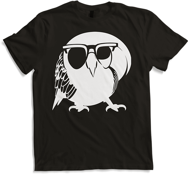 Produktbild von T-Shirt Lustiger Vogel mit Sonnenbrille Cool Bourke's Sittich