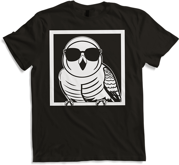 Produktbild von T-Shirt Lustiger Vogel mit Sonnenbrille Cool Bourke's Sittich