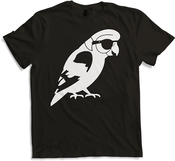 Produktbild von T-Shirt Lustiger Vogel mit Sonnenbrille Cool Bourke's Sittich