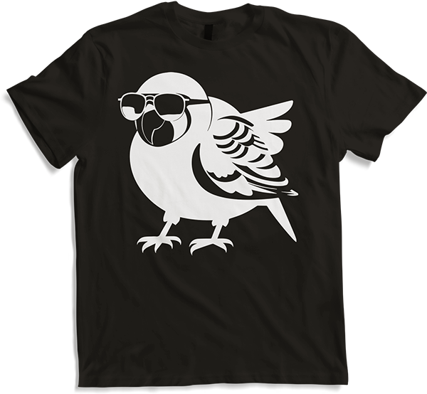 Produktbild von T-Shirt Lustiger Vogel mit Sonnenbrille Cool Bourke's Sittich