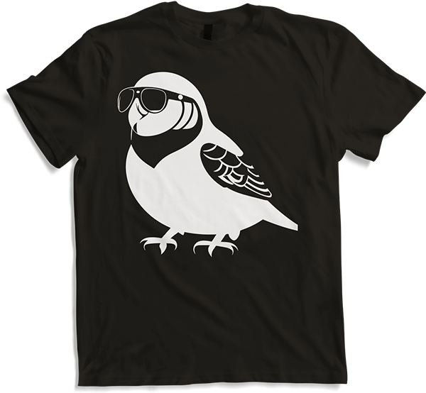 Produktbild von T-Shirt Lustiger Vogel mit Sonnenbrille Cool Bourke's Sittich