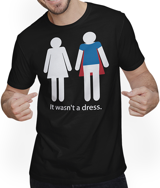 Produktbild von T-Shirt mit Mann Lustiger femininistischer Spruch | Superhelden-Frauen-Schild | für Mädchen
