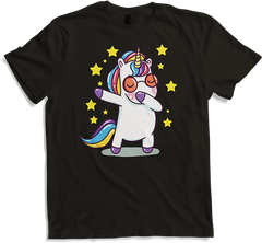 Produktbild von T-Shirt Lustiges Dab Einhorn für Mädchen Dabbing Unicorn Regenbogen