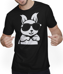 Produktbild von T-Shirt mit Mann Lustiges Eichhörnchen mit Sonnenbrille, Eichhörnchen