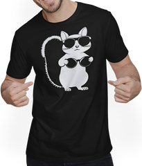 Produktbild von T-Shirt mit Mann Lustiges Eichhörnchen mit Sonnenbrille, Eichhörnchen