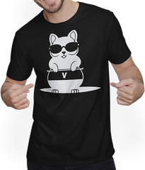 Produktbild von T-Shirt mit Mann Lustiges Eichhörnchen mit Sonnenbrille, Eichhörnchen