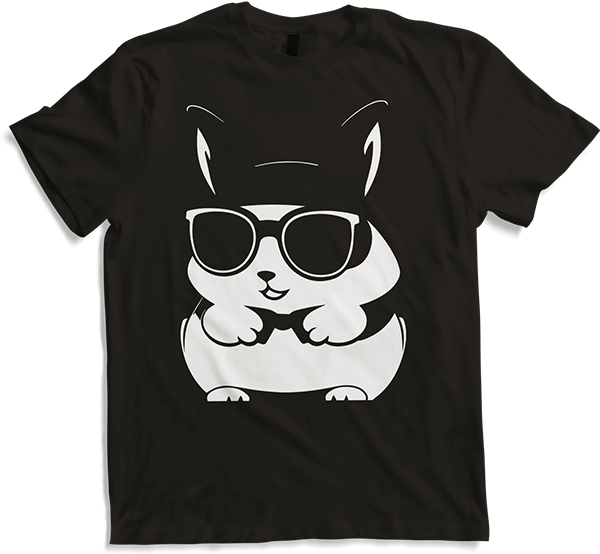 Produktbild von T-Shirt Lustiges Eichhörnchen mit Sonnenbrille, Eichhörnchen
