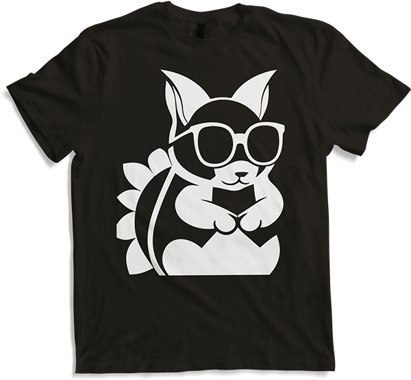 Produktbild von T-Shirt Lustiges Eichhörnchen mit Sonnenbrille, Eichhörnchen