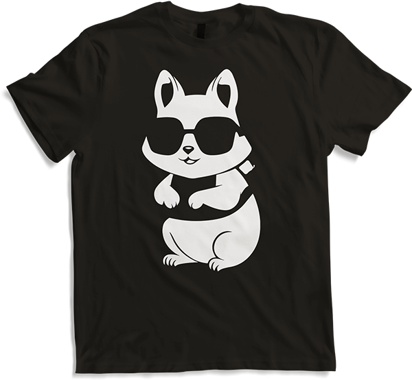 Produktbild von T-Shirt Lustiges Eichhörnchen mit Sonnenbrille, Eichhörnchen