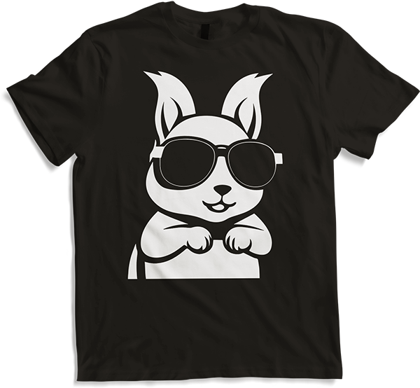 Produktbild von T-Shirt Lustiges Eichhörnchen mit Sonnenbrille, Eichhörnchen