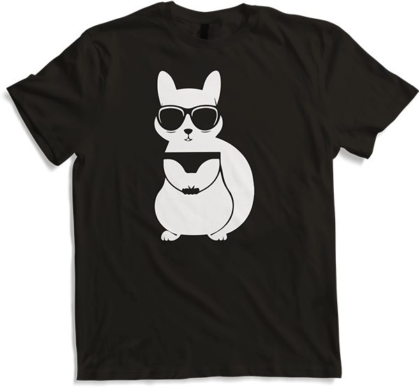 Produktbild von T-Shirt Lustiges Eichhörnchen mit Sonnenbrille, Eichhörnchen
