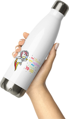 Produktbild von Thermosflasche von Hand gehalten Lustiges Einhorn als Astronaut im Weltall T-Shirt