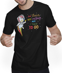 Produktbild von T-Shirt mit Mann Lustiges Einhorn als Astronaut im Weltall T-Shirt