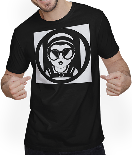 Produktbild von T-Shirt mit Mann Lustiges Kleinkind trägt Sonnenbrille Cooles Baby