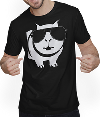 Produktbild von T-Shirt mit Mann Lustiges Meerschweinchen mit Sonnenbrille Meerschweinchen