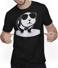 Produktbild von T-Shirt mit Mann Lustiges Meerschweinchen mit Sonnenbrille Meerschweinchen