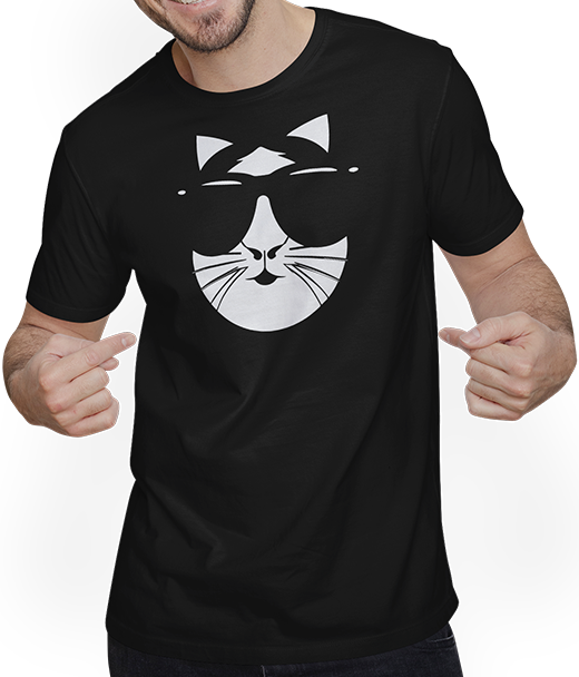 Produktbild von T-Shirt mit Mann Lustiges Meerschweinchen mit Sonnenbrille Meerschweinchen