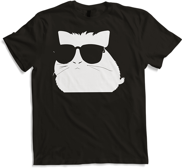 Produktbild von T-Shirt Lustiges Meerschweinchen mit Sonnenbrille Meerschweinchen