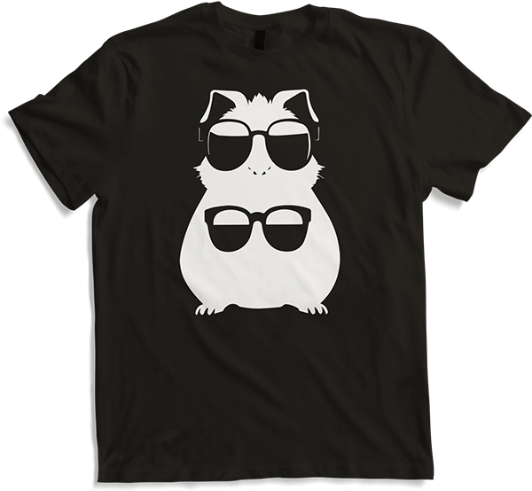 Produktbild von T-Shirt Lustiges Meerschweinchen mit Sonnenbrille Meerschweinchen