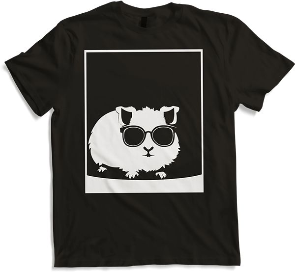 Produktbild von T-Shirt Lustiges Meerschweinchen mit Sonnenbrille Meerschweinchen
