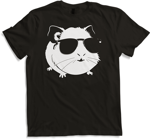 Produktbild von T-Shirt Lustiges Meerschweinchen mit Sonnenbrille Meerschweinchen