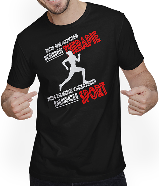 Produktbild von T-Shirt mit Mann Lustiges Sport, Sprinter, Läufer und Marathon Sprüche Shirt