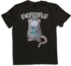 Produktbild von T-Shirt Lustiges Tier Ratte mit Gesichtsschutz