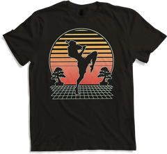 Produktbild von T-Shirt Martial Arts Fighter Futuristische Retro | Muay Thai Kickboxer