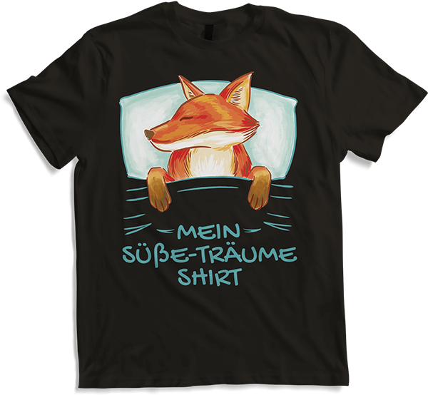 Produktbild von T-Shirt Mein Süße-Träume Shirt Schlafshirt Mädchen Jungen Fuchs