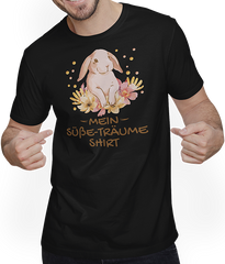 Produktbild von T-Shirt mit Mann Mein Süße-Träume Shirt Schlafshirt Mädchen Jungen Kaninchen