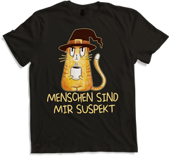 Produktbild von T-Shirt Menschen sind mir suspekt Freche Sprüche Katzen Spruch Hexen