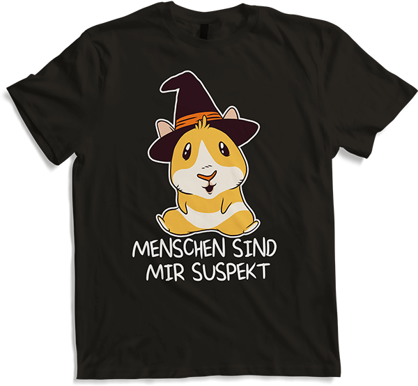 Produktbild von T-Shirt Menschen sind mir suspekt Lustiger Meerschweinchen Spruch