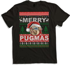 Produktbild von T-Shirt Merry Pugmas Cooler Mops Mopshalter Lustiges Ugly Christmas