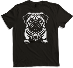 Produktbild von T-Shirt Mops mit E-Gitarre Musiker Lustiger Gitarrist