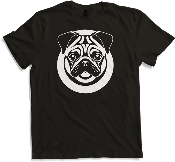 Produktbild von T-Shirt Mops mit E-Gitarre Musiker Lustiger Gitarrist