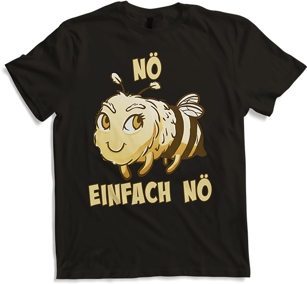 Produktbild von T-Shirt NÖ Biene | Lustiger Cooler Spruch | Für Mädchen & Jungs