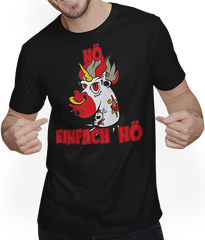 Produktbild von T-Shirt mit Mann NÖ Einhorn Frecher Spruch für Mädchen & Jungs Punker Einhorn