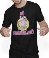 Produktbild von T-Shirt mit Mann NÖ Einhorn Lustiger Cooler Spruch Freches furzendes Einhorn