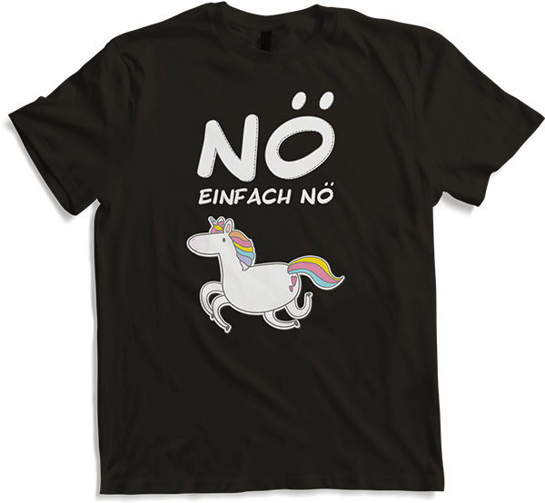 Produktbild von T-Shirt NÖ Einhorn | Lustiger Cooler Spruch | Für Mädchen & Jungs