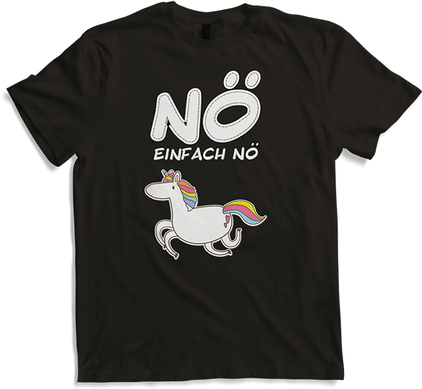 Produktbild von T-Shirt NÖ Einhorn | Lustiger Cooler Spruch | Für Mädchen & Teenager