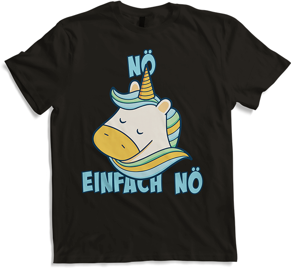 Produktbild von T-Shirt NÖ Einhorn | Lustiger Cooler Spruch | Für Teenager Mädchen