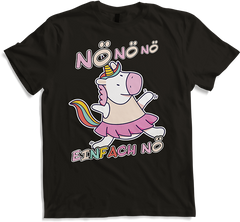 Produktbild von T-Shirt NÖ Einhorn | Lustiger frecher Spruch für Mädchen & Teenager